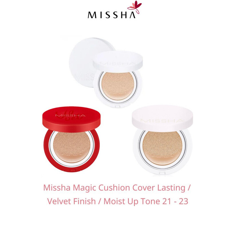 [100% Original] Phấn Nước Kiềm Dầu Chống Nắng Missha Magic Cushion Cover Lasting | Velvet Finish Cushion | Moist Up SPF50+ PA+++