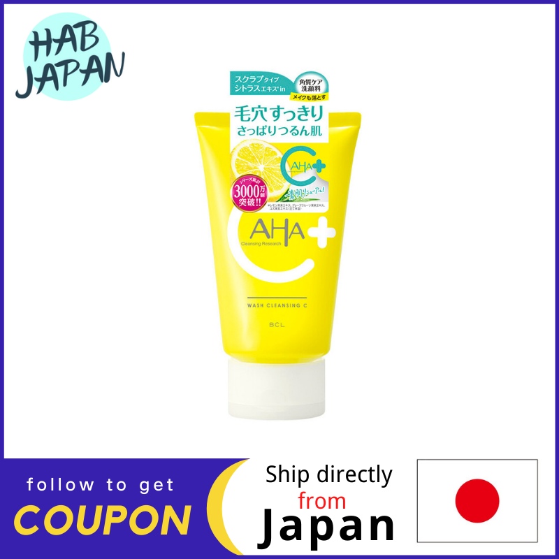 Gambar BCLCleansing research Wash Cleansing C Face Wash 120g Vitamin C for pore squeezing! AHA (apple acid) and scrub combination Bare skin renewal face wash?Ship directly from Japan?