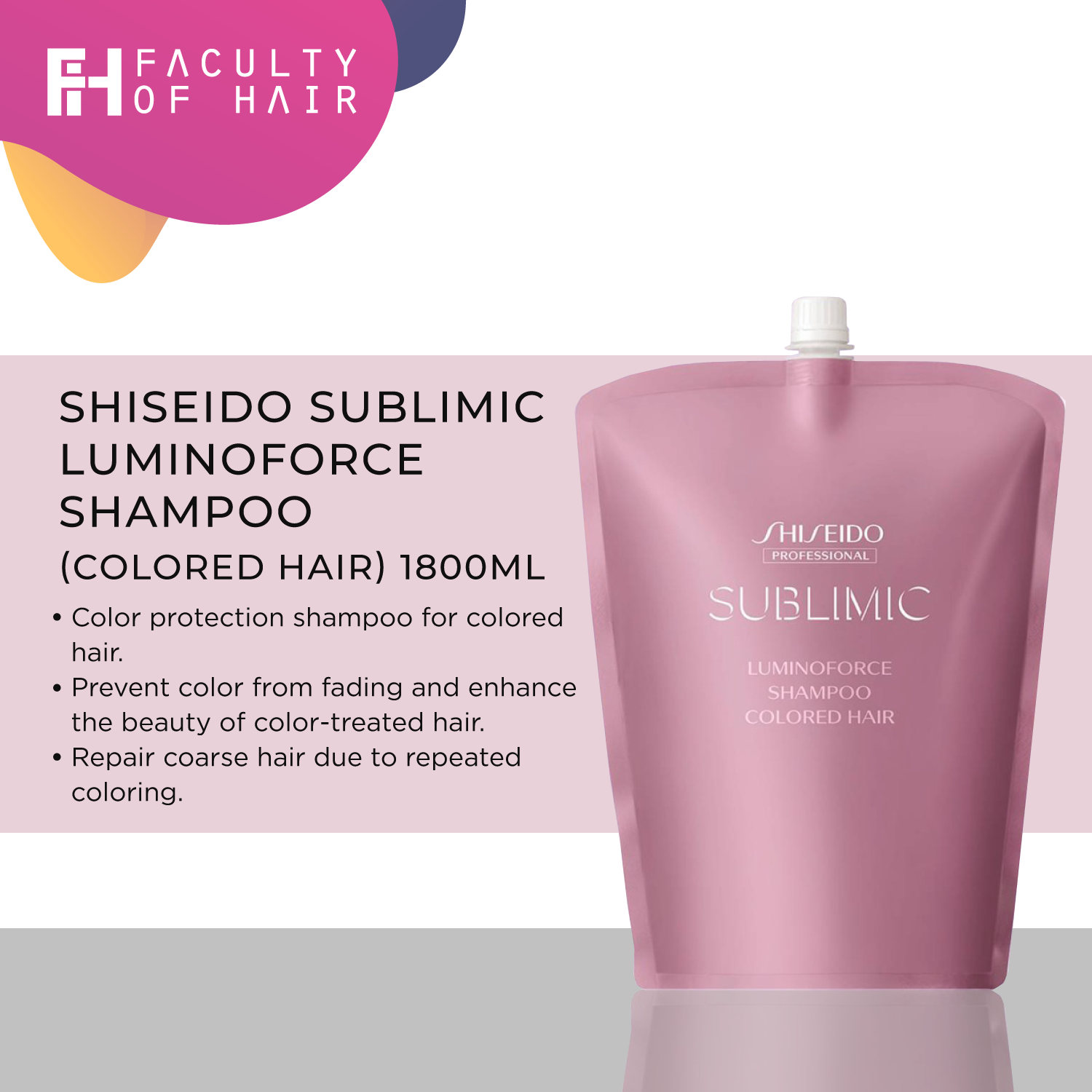 Shiseido Professional Sublimic Luminoforce Shampoo 1800ml Lazada