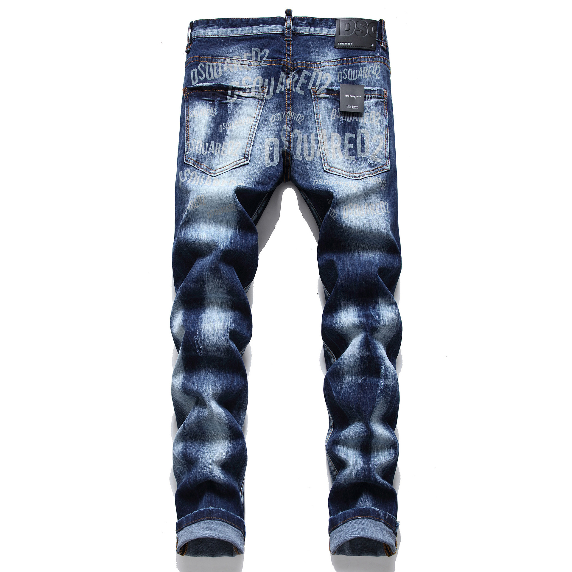2021 new fashion letter printing jeans 