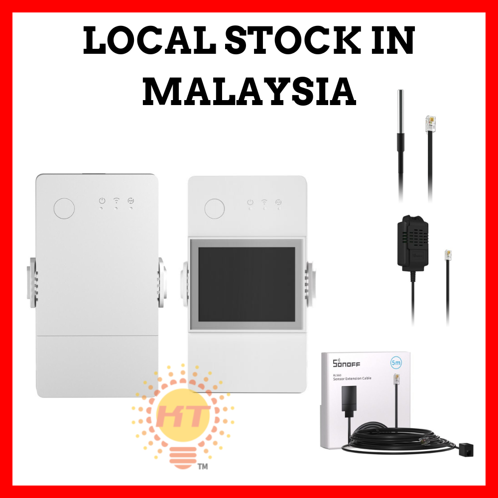 Sonoff Th Origin Elite 16A/20A Wifi Smart Switch Temperature and Humidity Monitoring Switch TH16 - Jenama Sonoff Harga 63 Ringgit*Penghantaran Percuma