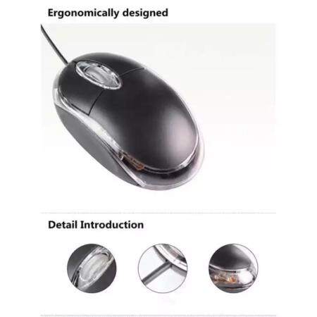 USB Wired Optical Mouse Mice for Computer PC Laptop Notebook