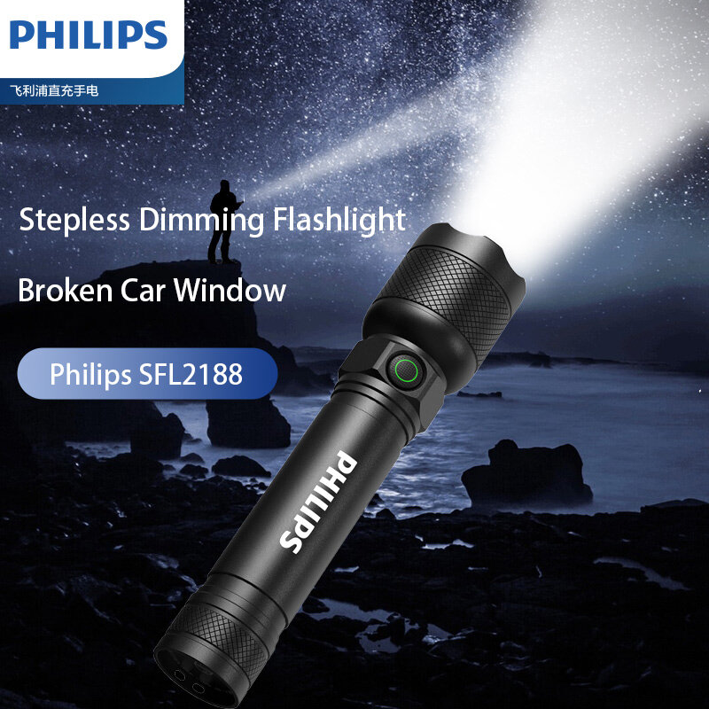 Đèn pin đa năng cầm tay đèn pin led tự vệ sạc được usb c đèn pin đèn pin mờ dần tầm xa sfl2188