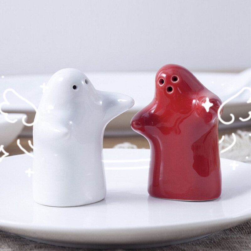 Gambar Ceramic Salt And Pepper Jar Seasoning Jar Seasoning Jar Set Seasoning Box Bottle Jar Small Ornament