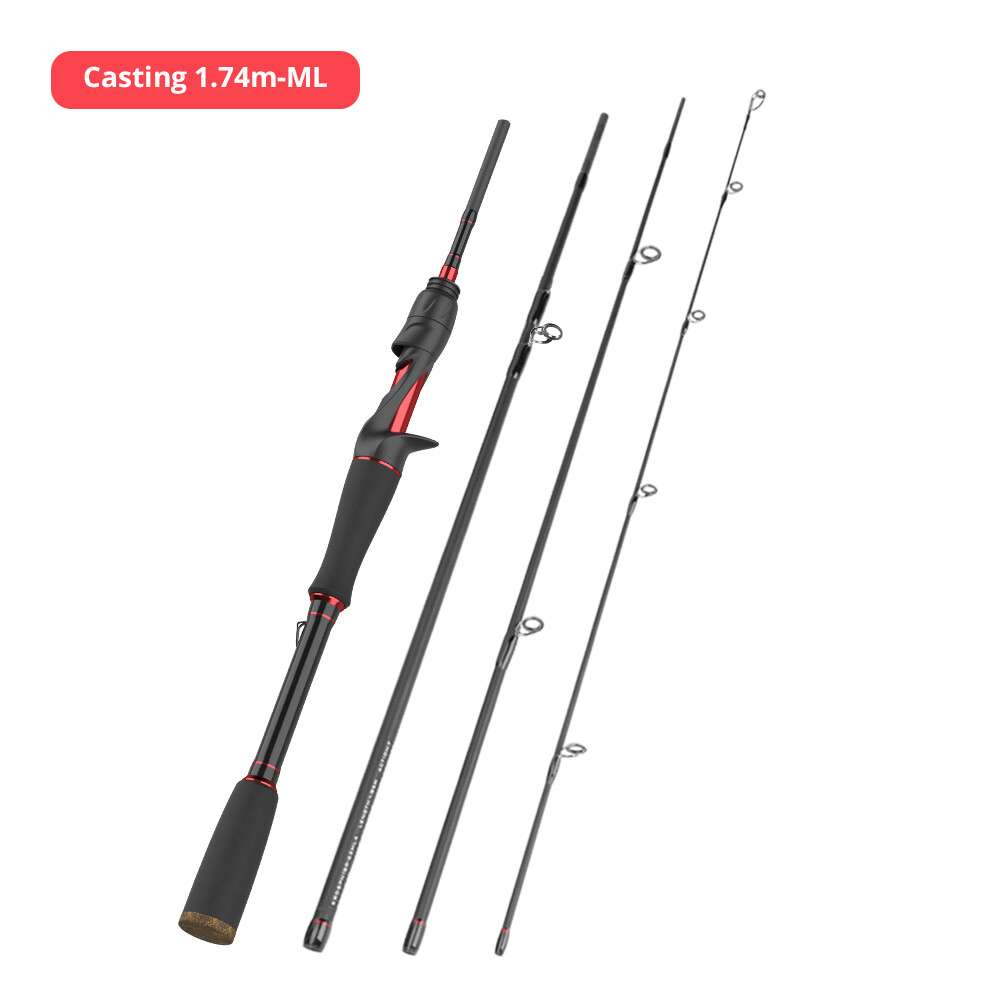 Kastking Brutus 3/4/5/6 Phần cần câu cá Carbon Quay cần câu thanh đúc cần du lịch Cho Lure Câu Cá