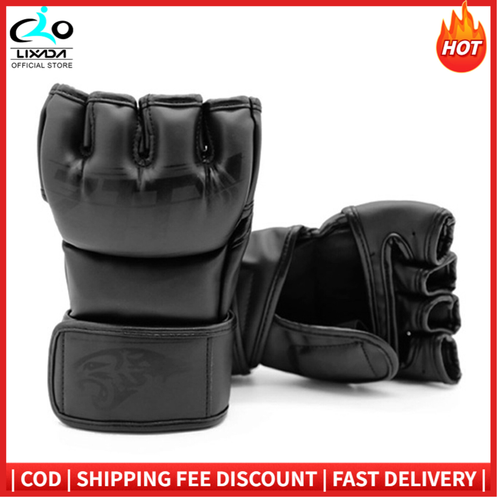 Găng tay kickboxing nam nữ, găng tay đấm bốc với găng tay túi đấm bốc mở lòng bàn tay cho đấm bốc, kickboxing sparring muay thái