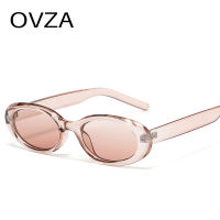 OVZA 2026 New Pink Gradient Sunglasses Women Fashion Oval Sun Glasses Men Vintage Designer Narrow Frame Protection UV400 S9058