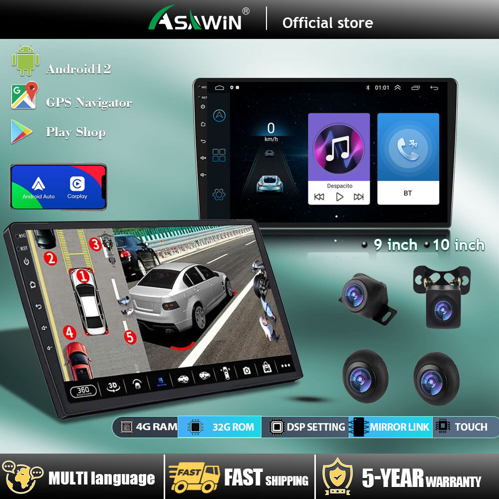 [Asawin Car Radio Android Player with 360 Camera 8 Core 4G+32G DSP Car System Car Player Support WIFI GPS Bluetooth RDS Radio Kereta,Asawin Android car radio player with camera 360 8 core car support car play RDS radio WiFi GPS Bluetooth Kereta,] ราคา 1,888 บาท*ส่งฟรี