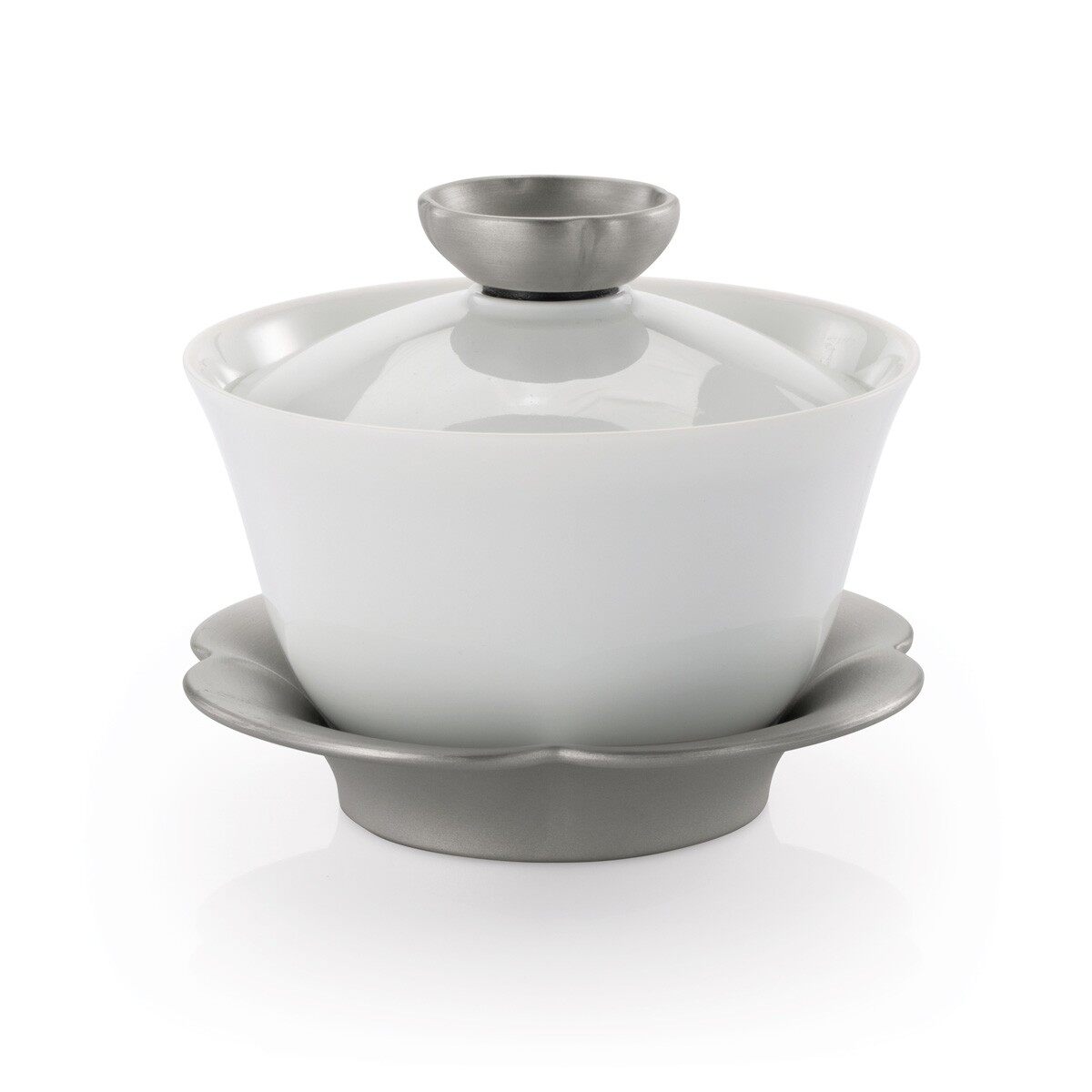 Gambar Royal Selangor Tranquility Collection Pewter Cloud Lidded Tea Bowl Gift