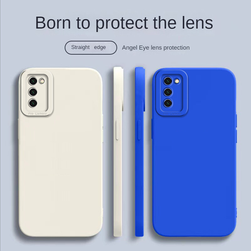 Ốp Lưng Samsung A03S Ốp Lưng Điện Thoại Che phủ cao su chống sốc cho các bé gái bằng silicon mềm hình vuông