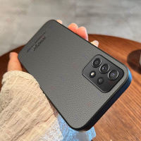 Roazic Đối Với Samsung Galaxy A73 5G vỏ điện thoại Sang Trọng Phong Cách Kinh Doanh da PU cổ điển Ống Kính Máy Ảnh Bảo Vệ vỏ lưng silicon Mềm Cp01