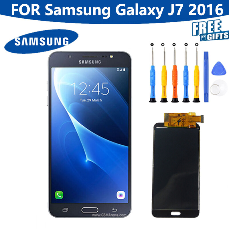 5.5 ''màn hình lcd cho samsung galaxy j7 2016 lcd j710 j710f j710m j710g màn hình lcd màn hình cảm ứng số hóa thay thế
