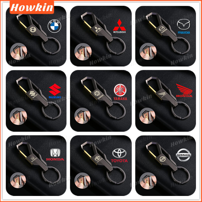 Creative móc khóa logo xe hơi hợp kim kim loại keyring, đối với xe