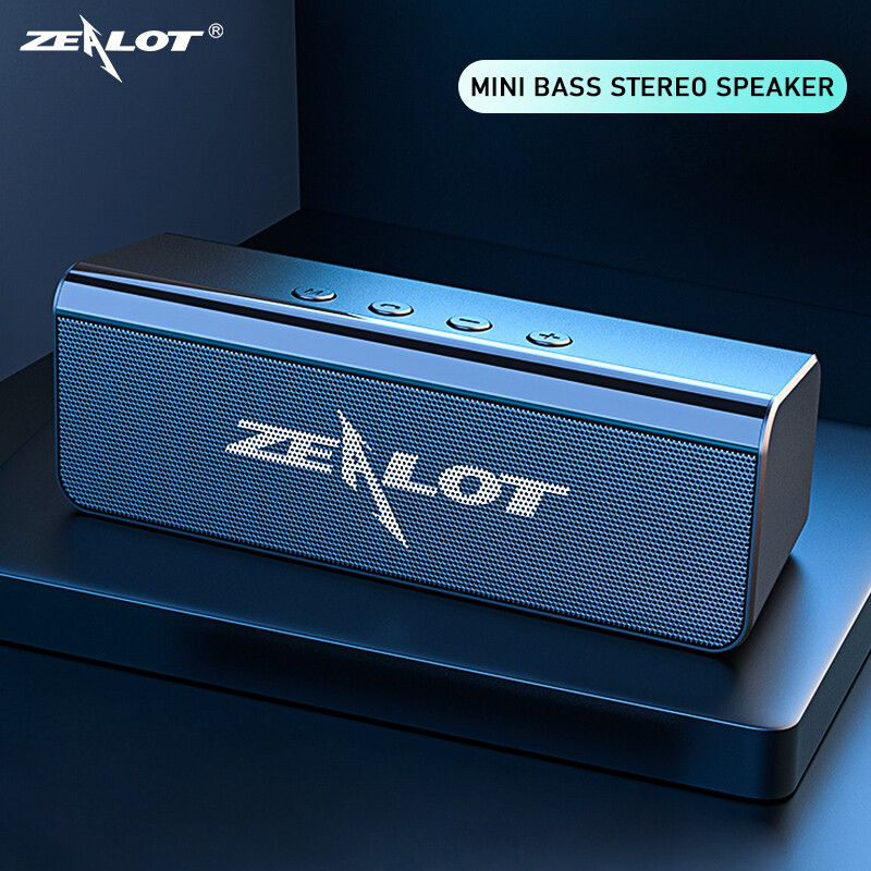 Zealot S31 Bluetooth Loa Di Động 3D Âm Thanh Nổi HIFI Loa Âm Thanh Siêu Trầm Không Dây Hỗ Trợ TF Thẻ Ổ Thanh USB