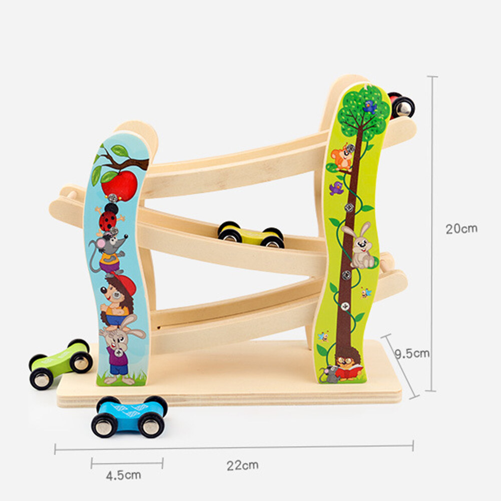 cars wooden race track