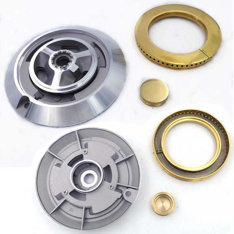 Gas Stove Burner Head Glass Hob Burner Cap Inner Outer Ring For Cornell