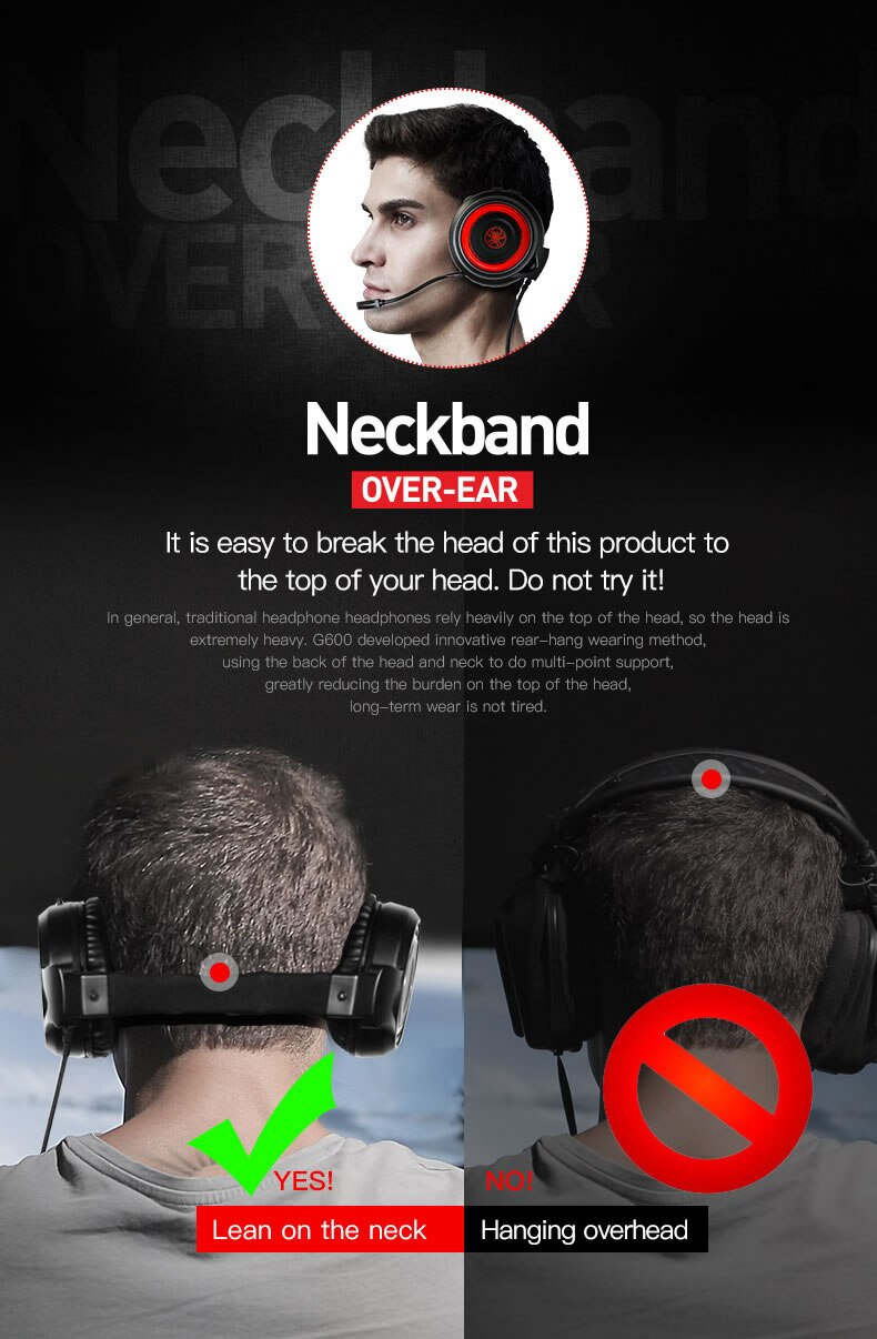 PLEXTONE G600 Neckband Gaming Headphone 