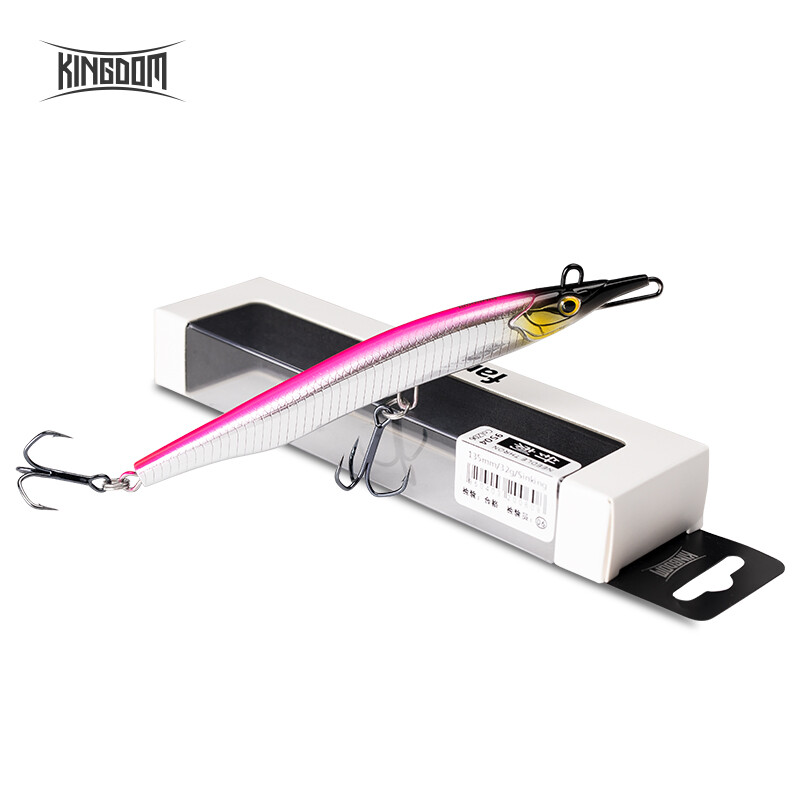 Kingdom Kim Mồi Câu Cá Stick Jerkbait 13 Gam 100 Mét 32 Gam 135 Mét Wobblers Chìm Bút Chì Mồi Nhân Tạo Biển Bass Lures Pike