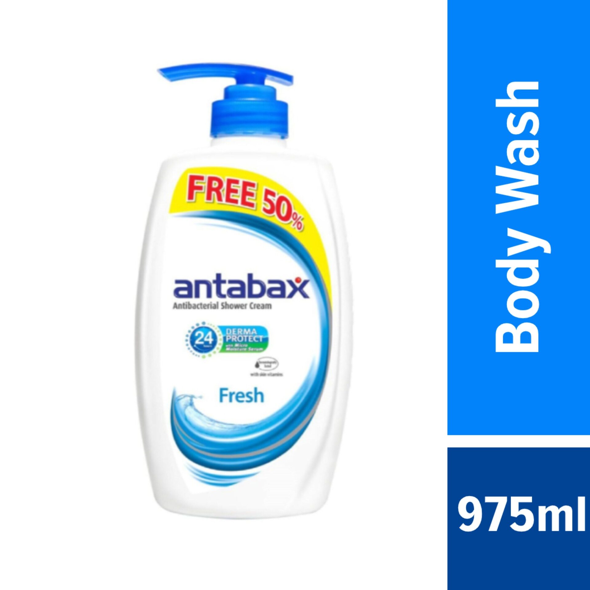 Antabax Protect Antibacterial Shower Cream 650ml Free 50 975ml Lazada