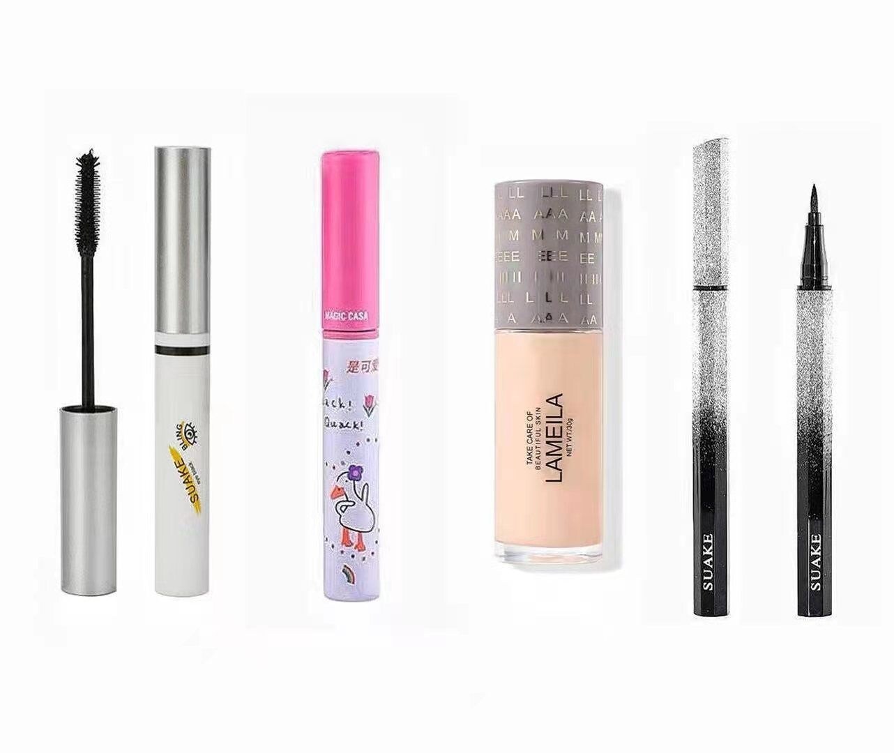 Gambar Choose from three 19.9 makeup lipsticks, lip glazes, liquid foundations, foundation creams, eyeliners, mascaras, antiperspirant lotions, and hand creams