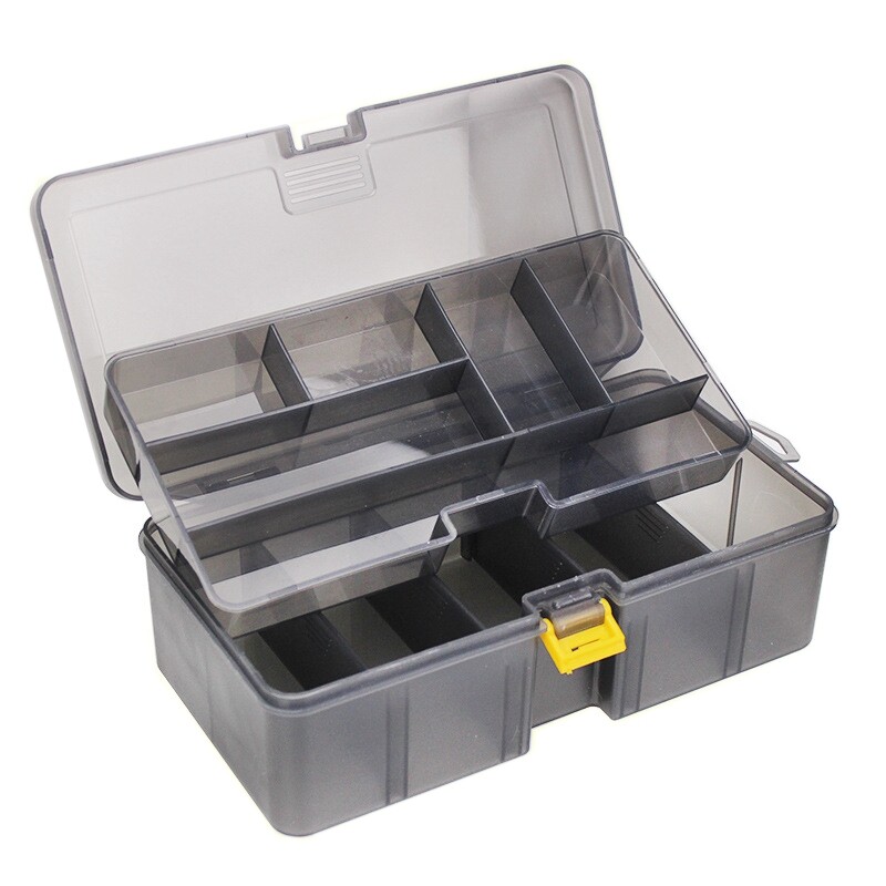HISTAR Free Shipping To Korea Double Layer Multi-Functional Thicken PP  Anti-Slippery Big Capacity Fishing Tackle Box