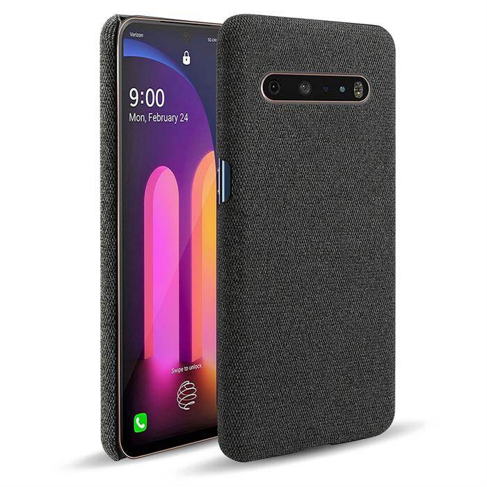Ốp lưng điện thoại bằng vải sang trọng lg v60 ốp lưng bảo vệ mỏng nhẹ vải bố họa tiết hiha