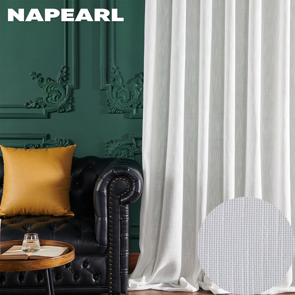 NAPEARL 50% - 60% light proof polyester gauze curtain light proof warm living room and bedroom 1pcs ราคา 799 บาท*ส่งฟรี