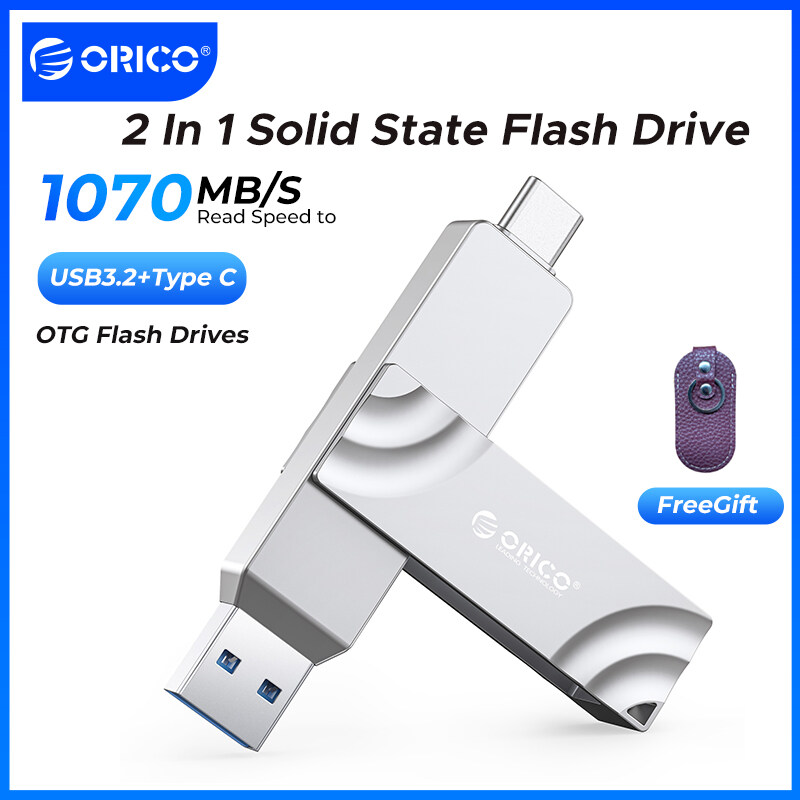 ORICO 1000 MB/giây 512GB 1TB 2TB Giao Diện Kép SSD Ổ cứng di động OTG Loại C Gen 2 USB C Bộ nhớ ổ đĩ