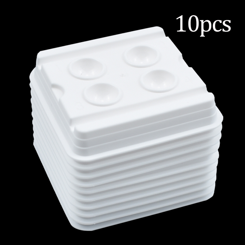 10 cái nha khoa nhựa trộn tấm dính trộn Wells 2/4 lỗ nha khoa trộn Wells