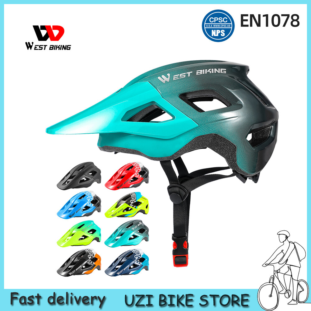 WEST BIKING Mũ Bảo Hiểm Xe Đạp Mũ An Toàn Đạp Xe Đúc Nguyên Khối Điều Chỉnh Được Cho Nam Nữ Mũ Bảo Hiểm Đạp Xe Đạp Điện Đường Trường MTB