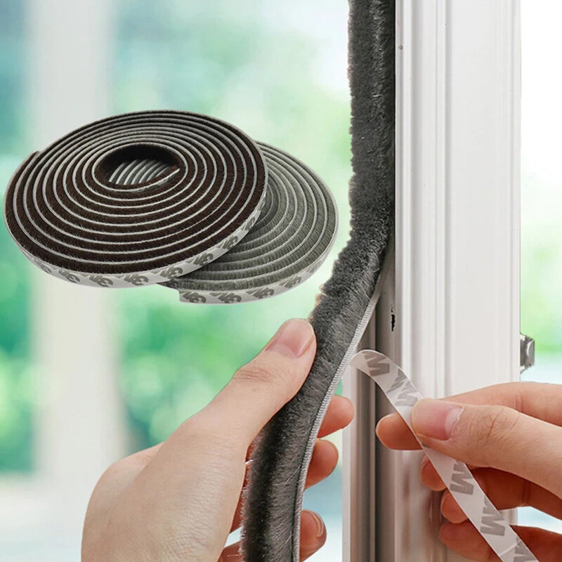 Cuộn Xốp Dán Cửa Sổ Tự Dính, 2 Cuộn, Chống Nước, Chống Bụi, Cách Âm