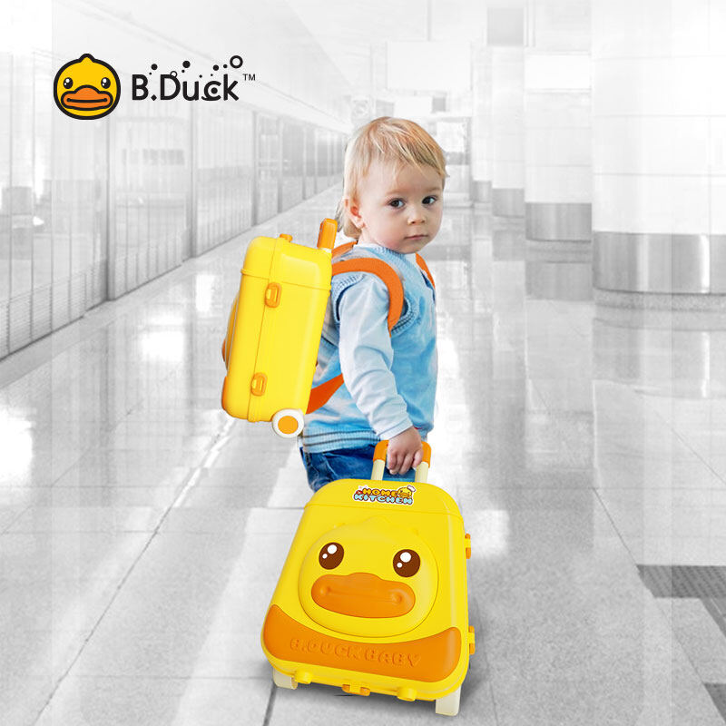 B. vịt Ba lô kẹp Rút Gáy du lịch trường hợp dễ thương và phù hợp va li nhẹ cho sinh viên bé trai và bé gái đơn giản và dễ kéo