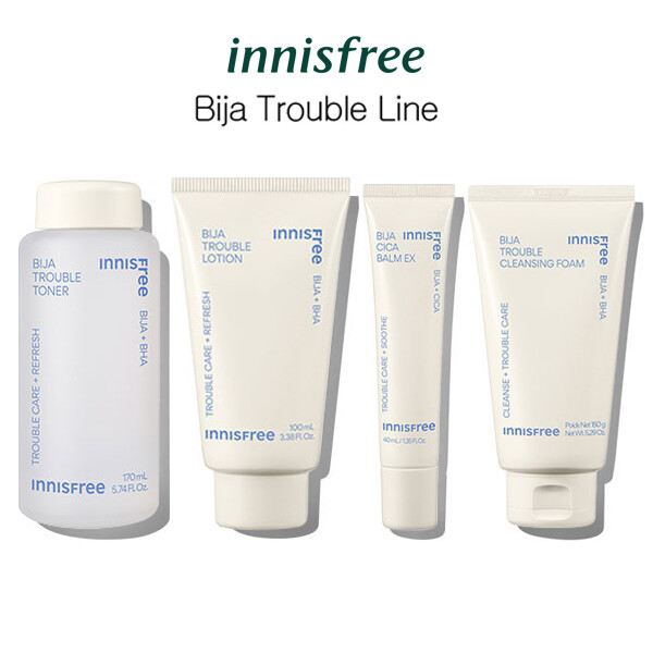 Sữa rửa mặt cho da mụn Innisfree Bija Trouble Skin Care Line