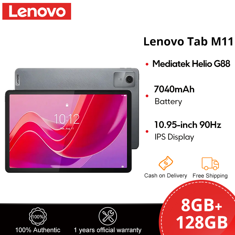 Lenovo Tab M11 WIFI Tablets 8GB+128GB 10.95-inch M11 MTK Helio G88 7040mAh Battery Global ROM