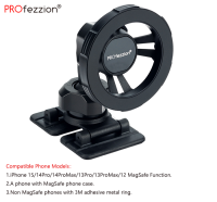 PROfezzion Magsafe Cellphone Holder for Car Dashboard Compatible with iPhone 16 15 14 13 12 Series and Android Mobbie Phones 360° Rotation Phone Stand Mount