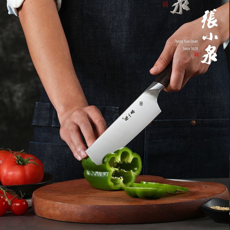 Gambar Zhang Xiaoquan jin cloud slicing knifekitchenkitchen knife home free grinding chef kitchen knife tool kit