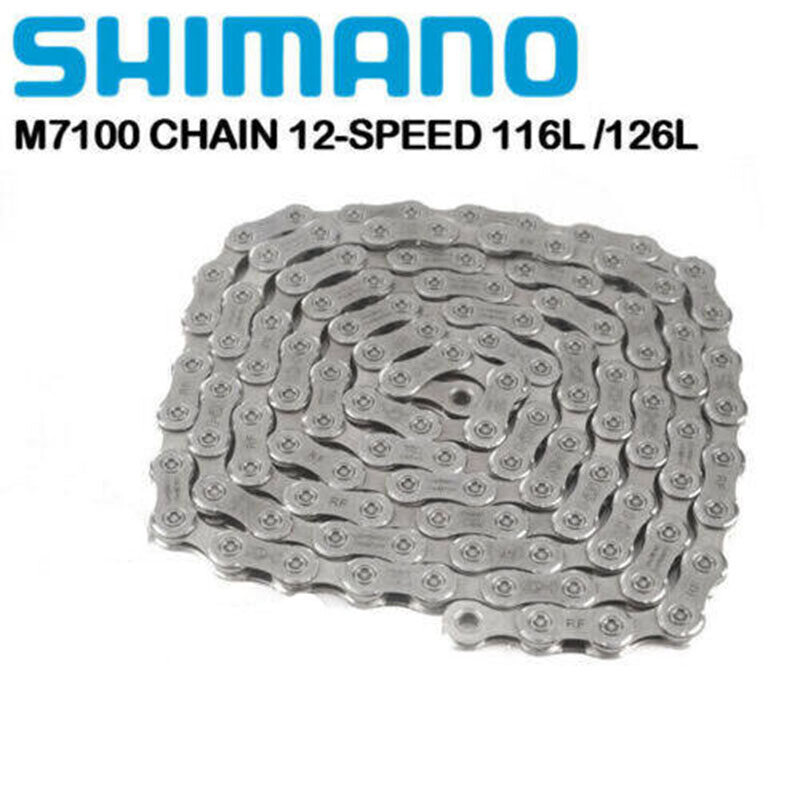  Shimano SLX CN M7100 chuỗi 12 tốc độ xe đạp leo núi 114 liên kết 116 liên kết 118 liên kết 126 chuỗi mắt xích MTB M7100 chuỗi với móc cài nhanh Phụ tùng xe đạp Shimano chính hãng 