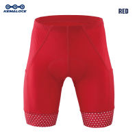 KEMALOCE Cycling Shorts Men Blank Black&Grey&Red&Green&Blue Gel Pad Summer Bike Shorts Road Racing Compression Reflective Bicycle Knicker