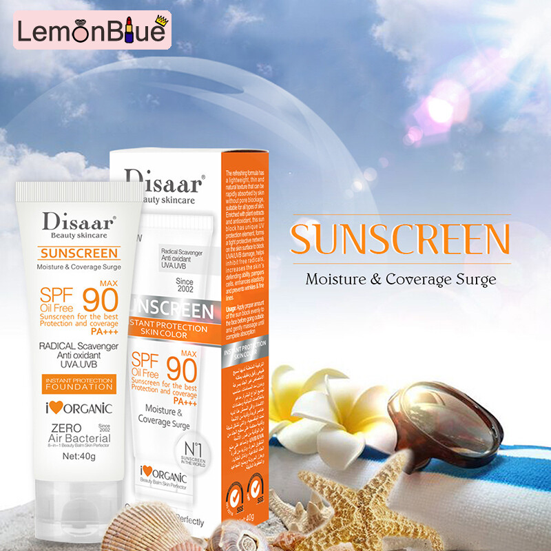Gambar LemonBlue SPF 90 Sunscreen Cream Refreshing not Greasy Sweat   Water Resistant Whitening SPF 90 Sunscreen Cream Sun Protection Cream for Face Refreshing not Greasy Sweat   Water Resistant Whitening