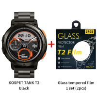 Kospet Tank T2 Smartwatch cao cấp của nam giới 60 ngày pin siêu dài 100 mét không thấm vào thô của quân đội (trả lời/gọi điện) Fitness Tracker 1.4 inches AOD máu áp suất màn hình ngủ