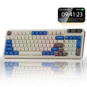 KZZI Z98 RGB Wireless Mechanical Gaming Keyboard with Smart Screen