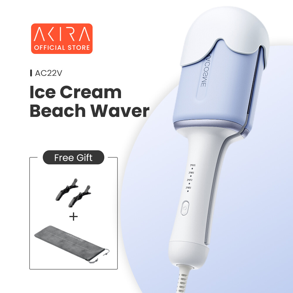 Máy uốn tóc akira tiện dụng 32mm sóng biển nhật bản máy uốn tóc cuộn trứng máy uốn tóc omelet ion âm bằng gốm máy uốn tóc phẳng dụng cụ tạo kiểu tóc phồng sóng nóng hàng ngày làm quà tặng