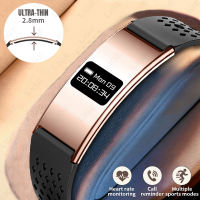 Lige Vòng đeo tay thông minh Nam Nữ Thiết bị theo dõi giấc ngủ nhịp tim sức khỏe dây đeo tay thông minh không thấm nước theo dõi thể dục thể thao đồng hồ thông minh cho Android IOS