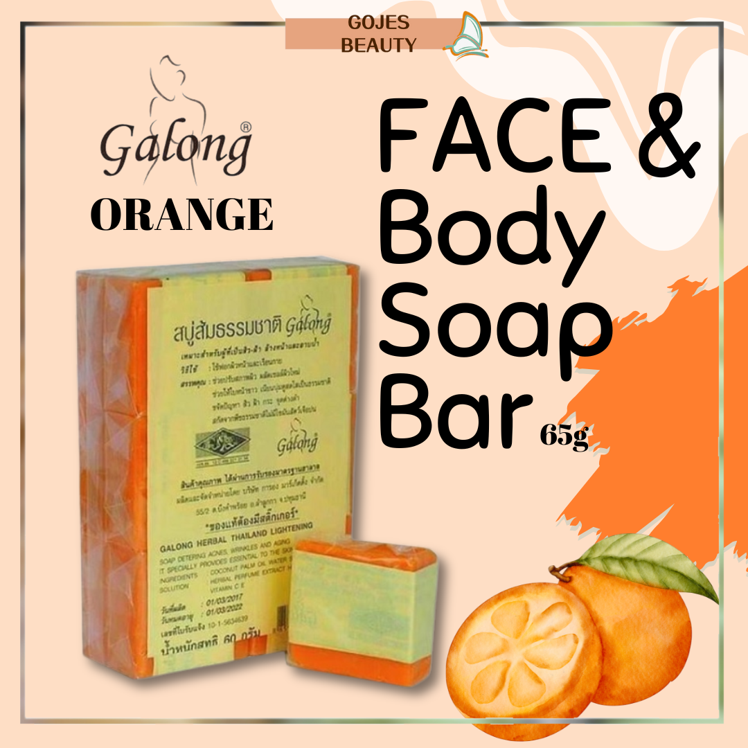 Lot De 12 Savons Naturels Galong à L'orange - Fabriqués à La Main, 60g Chacun