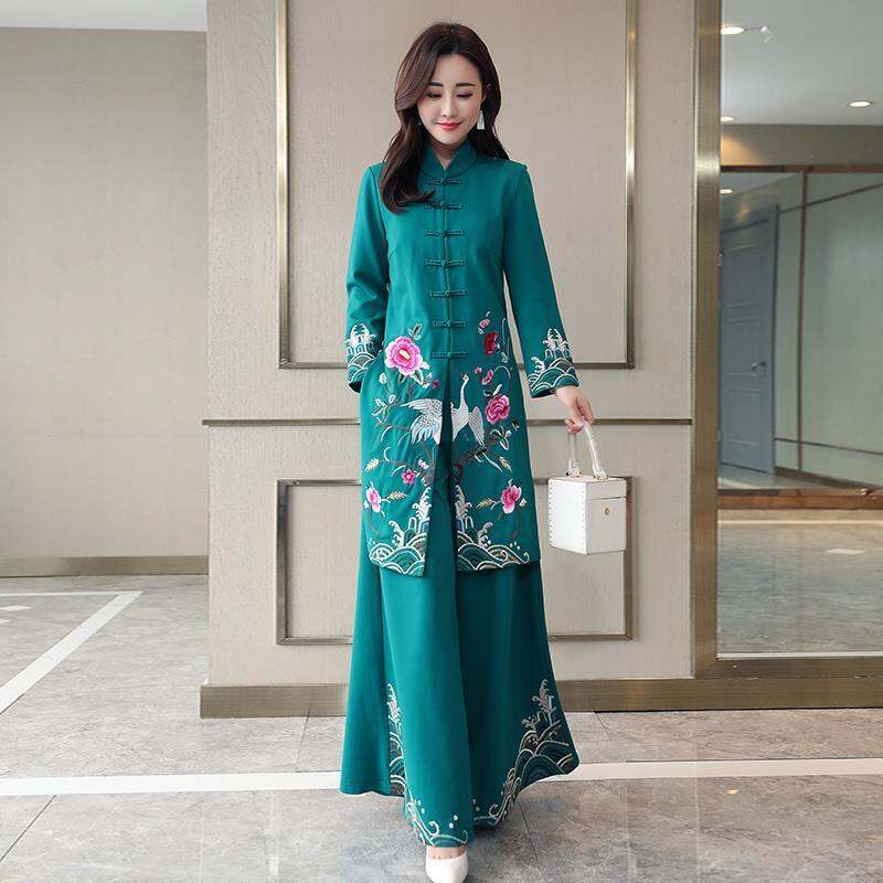 green chinese wedding dress Style Lazada Qipao Chinese Red Mandarin Collar Wedding Gown green hanfu