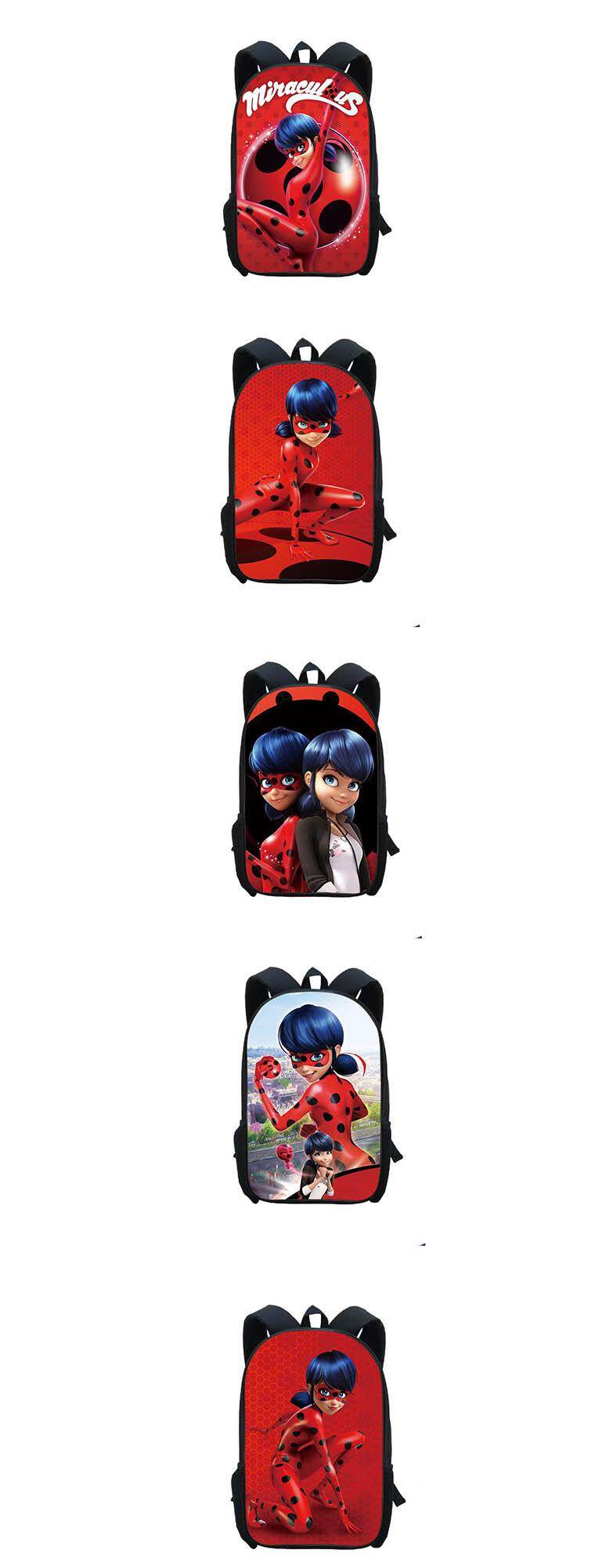 HD Gambar Jelas Buku Kartun Tas Sekolah Dasar Gadis Ladybug Tas Ransel Anak Ransel 6 12 Tahun