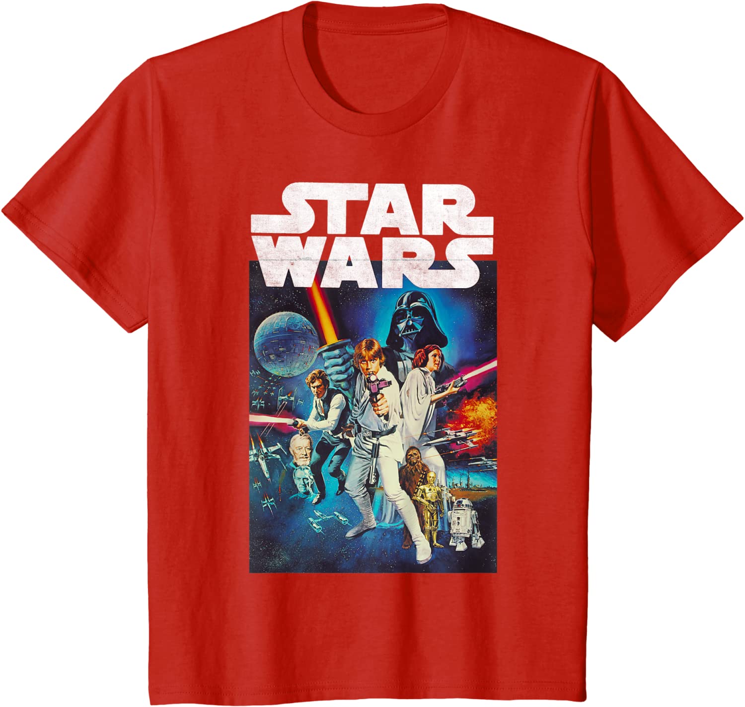 Retro Casting Poster T Shirt Round Neck 