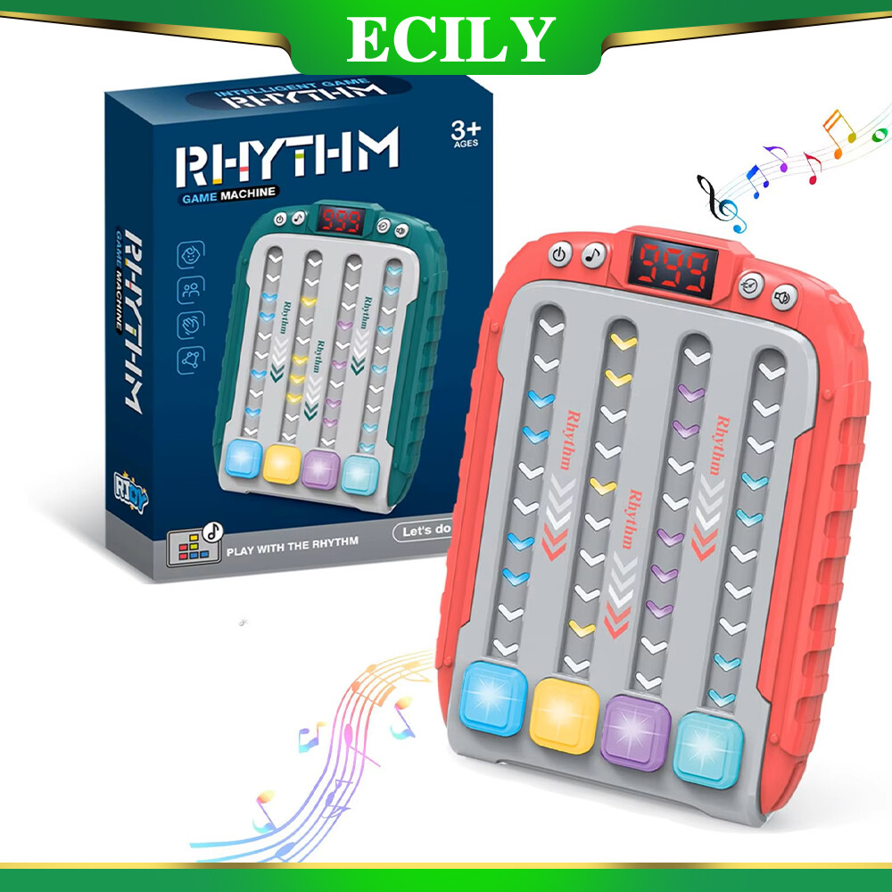 ECILY Rhythm Master Speed Push Console Puzzle Dance Game Console Challenge level decompression multiplayer battle children's music toys ราคา 159 บาท*ส่งฟรี