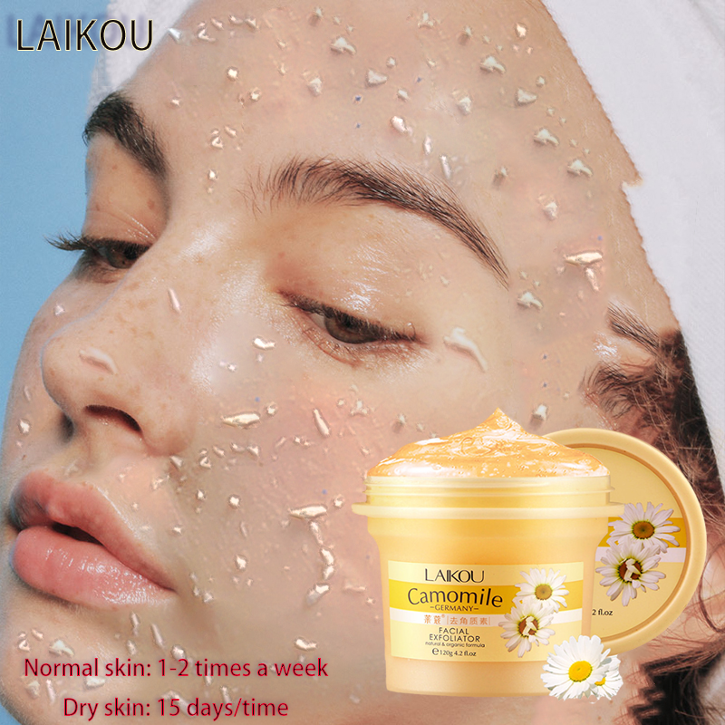 Gambar facial Cream Exfoliating Cream Exfoliating Laicole Facial Scrub 120ml Cleans the cuticles, dry hands and dry face delicate skin care for the skin smooth skin not easy to pull dry