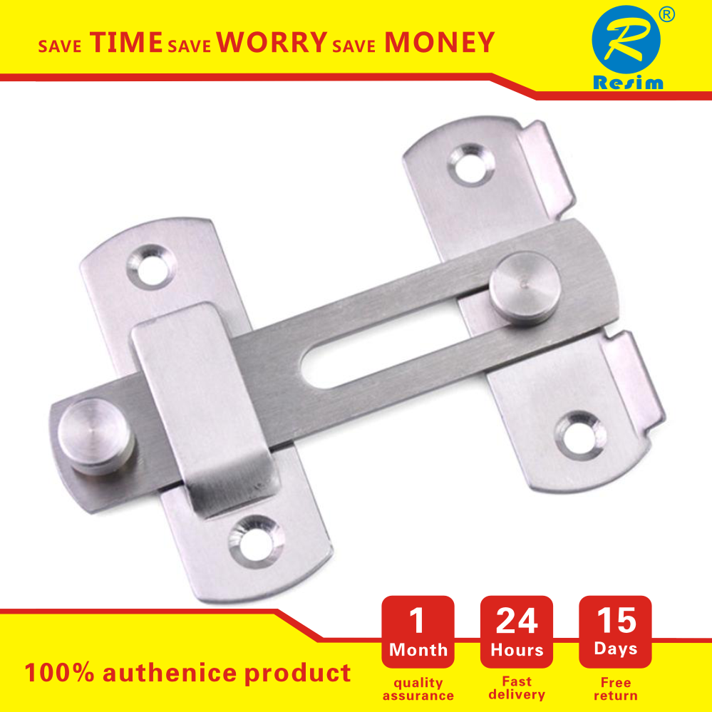 Resim khóa chốt bằng thép không gỉ khóa cửa trượt cho cửa sổ tủ đồ phòng lắp
